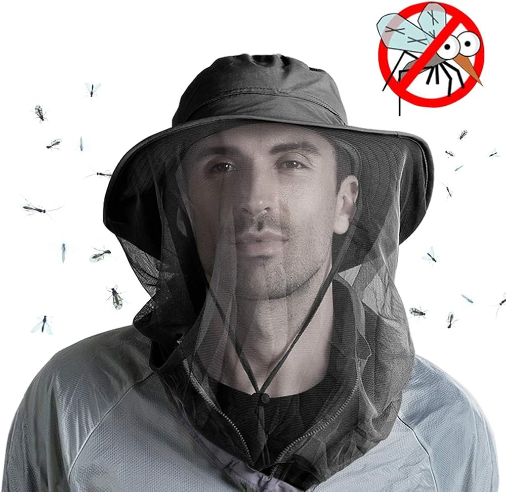 AYAMAYA Mosquito Head Net Hat, Quick Dry Bucket Sun Hat with Net Mesh for Men & Women - Image 5