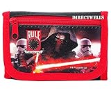 Disney Star Wars Characters Authentic Licensed Children Trifold Wallet (Red)