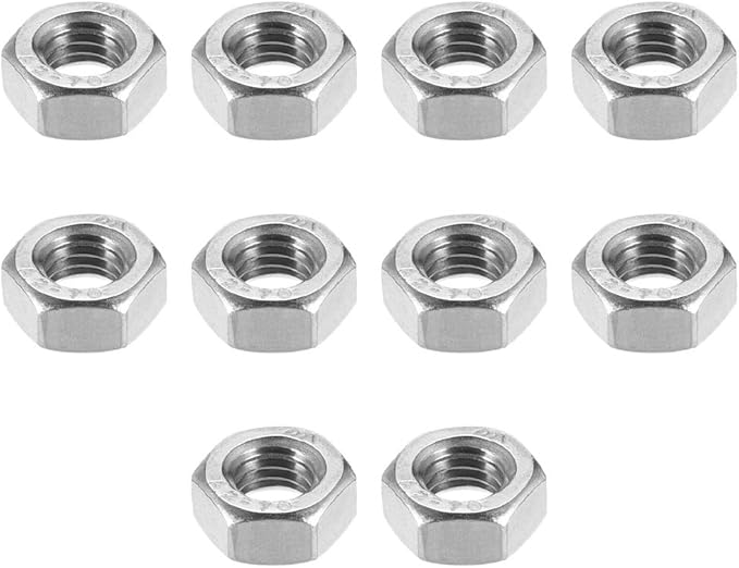 uxcell Hex Nuts, M8x1.25mm Metric Coarse Thread Hexagon Nut