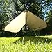 Aqua Quest Defender Tarp - 100% Waterproof Heavy Duty Nylon Bushcraft Survival Shelter - 13 x 10 ft Brown