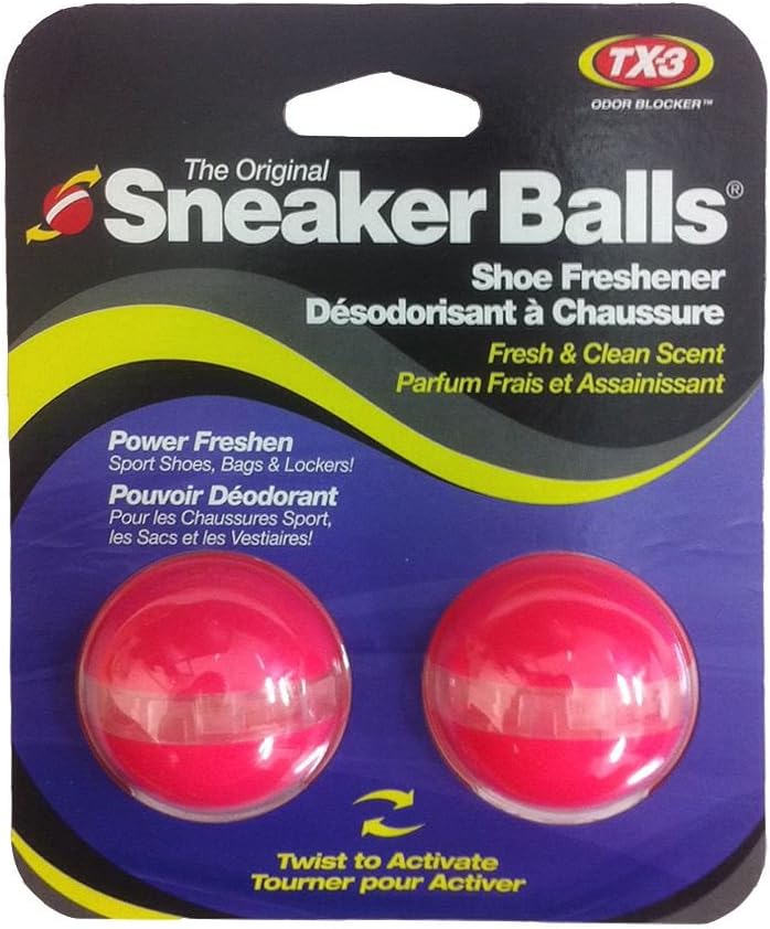 Original Sneaker Balls | Combats Shoe/Gym Bag Odours | Fresh & Clean Scent | Pink