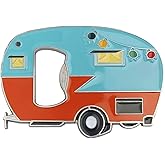 Bottle Opener Magnetic with Fridge Magnets Sticker,RV Camper Bottles Opener Caravan Bottle Beer Opener Unique Beer Gift Idea 