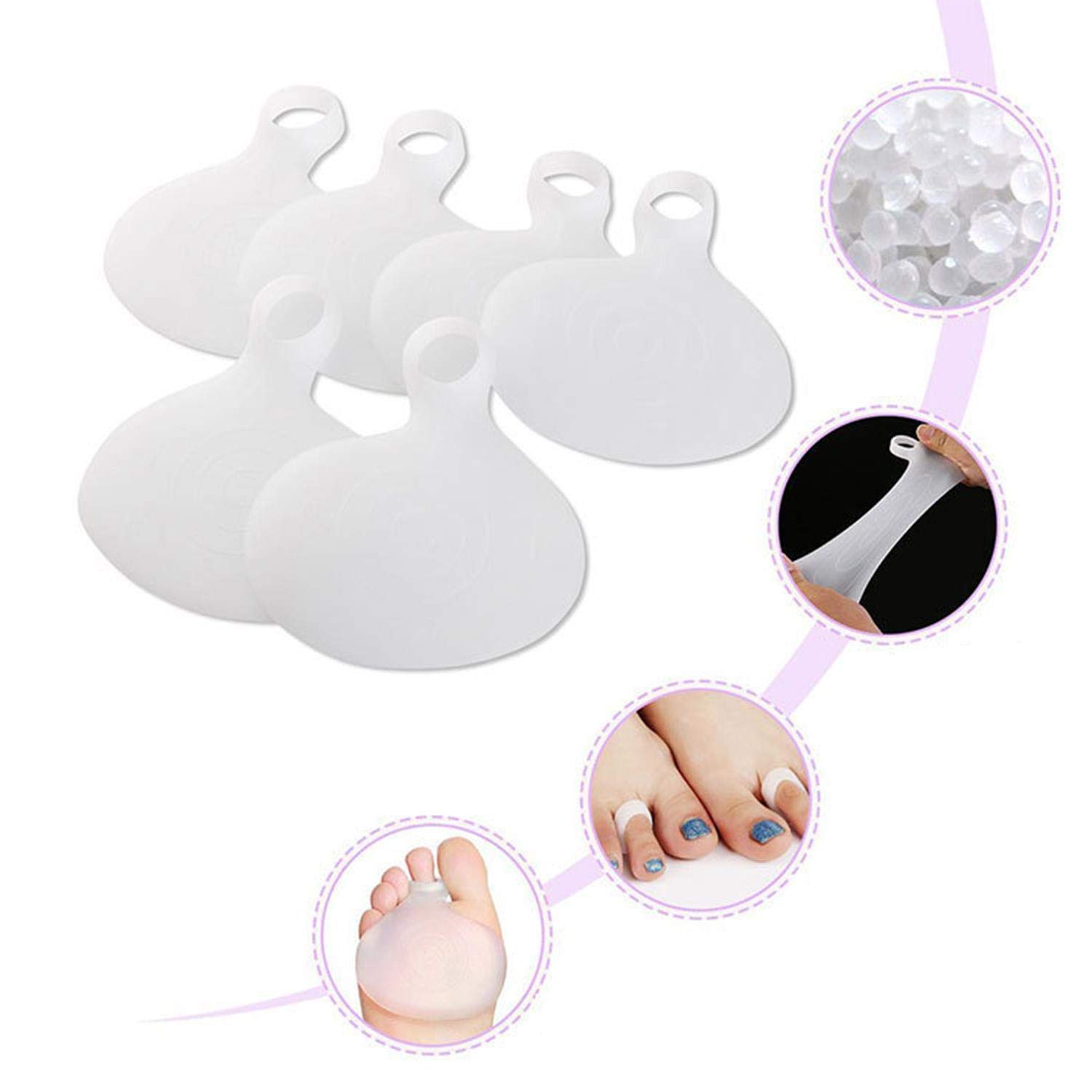 Teaio Sottopiedi con tacco alto con inserti in rilievo per il supporto antidolorif Imbottiture per calzature