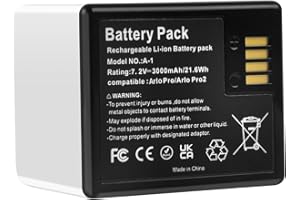 JUBOTY 1 Packs 7.2V 3000mAh Lithium-ion New Upgraded Replacement Battery Compatible with Arlo Pro/Arlo Pro 2 Rechargeable Surveillance Camera (NOT with Arlo Ultra 2, Arlo Pro 3)