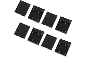 4pcs Battery Pack for 4-6V LED Neon Signs, Black 4AA Portable USB Battery Pack Neon Sign Power Supply for Indoor Outdoor Use