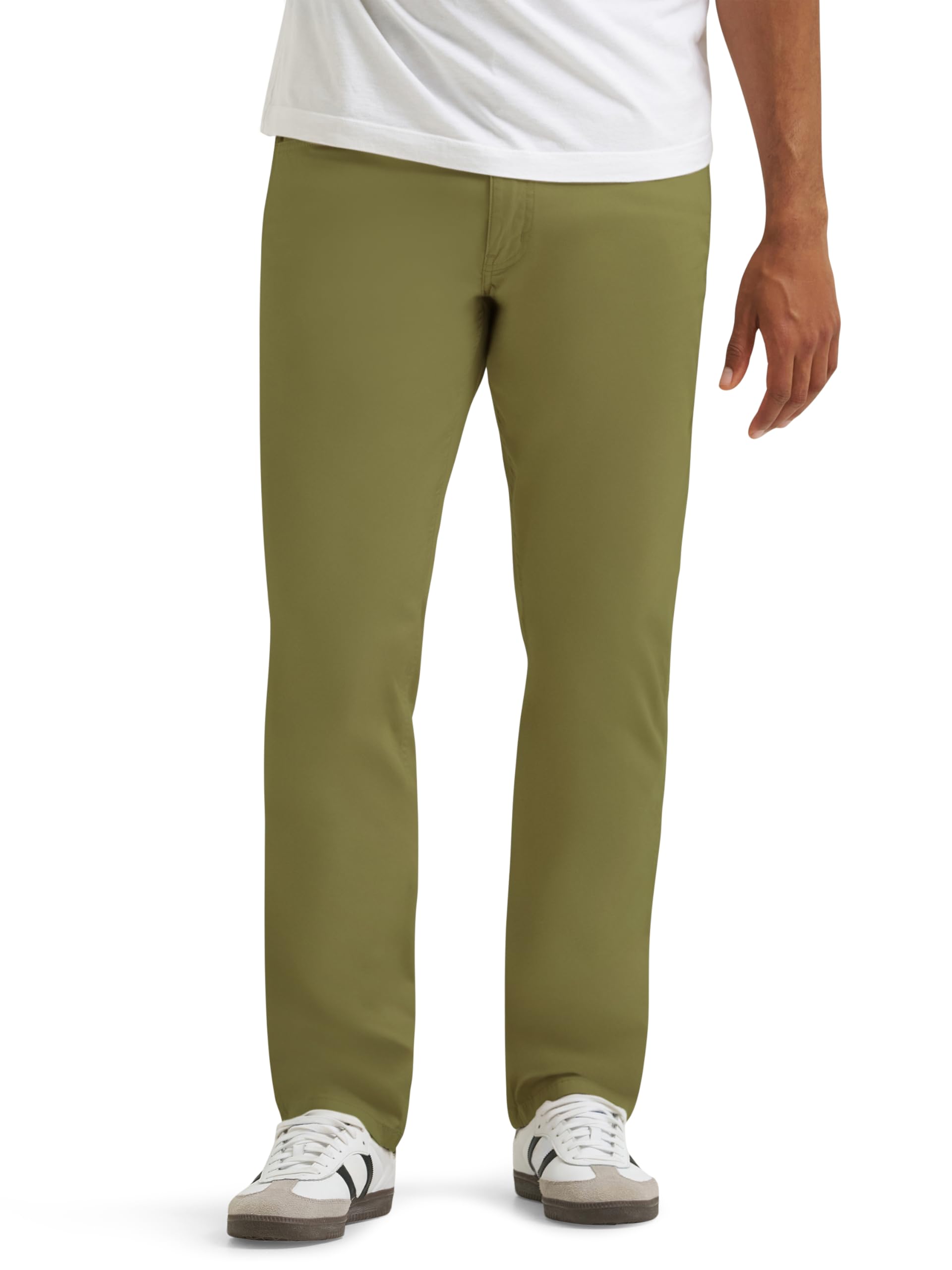 Wrangler Men’s Relaxed Fit Taper Jeans, Olive, 36 x 34