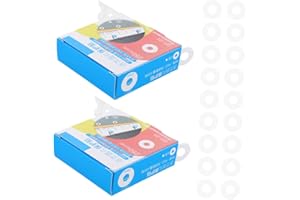 Generic Lot de 750 autocollants en papier blanc pour renfort, perforatrice, pour bureau et