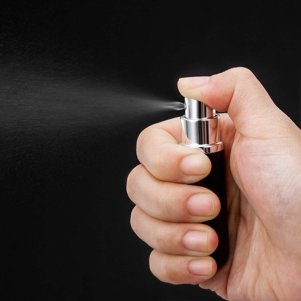 SANJYUT Portable Mini Refillable Perfume Empty Spray Bottle Atomizer Leak Proof Sprayer TSA Carry On Approved Travel Accessories for Perfume and Other Liquids Travel Companion Great Gift for Women Men