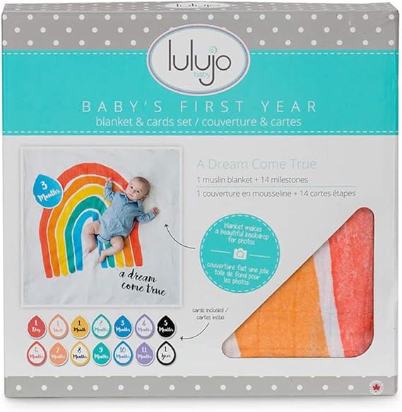 lulujo milestone blanket