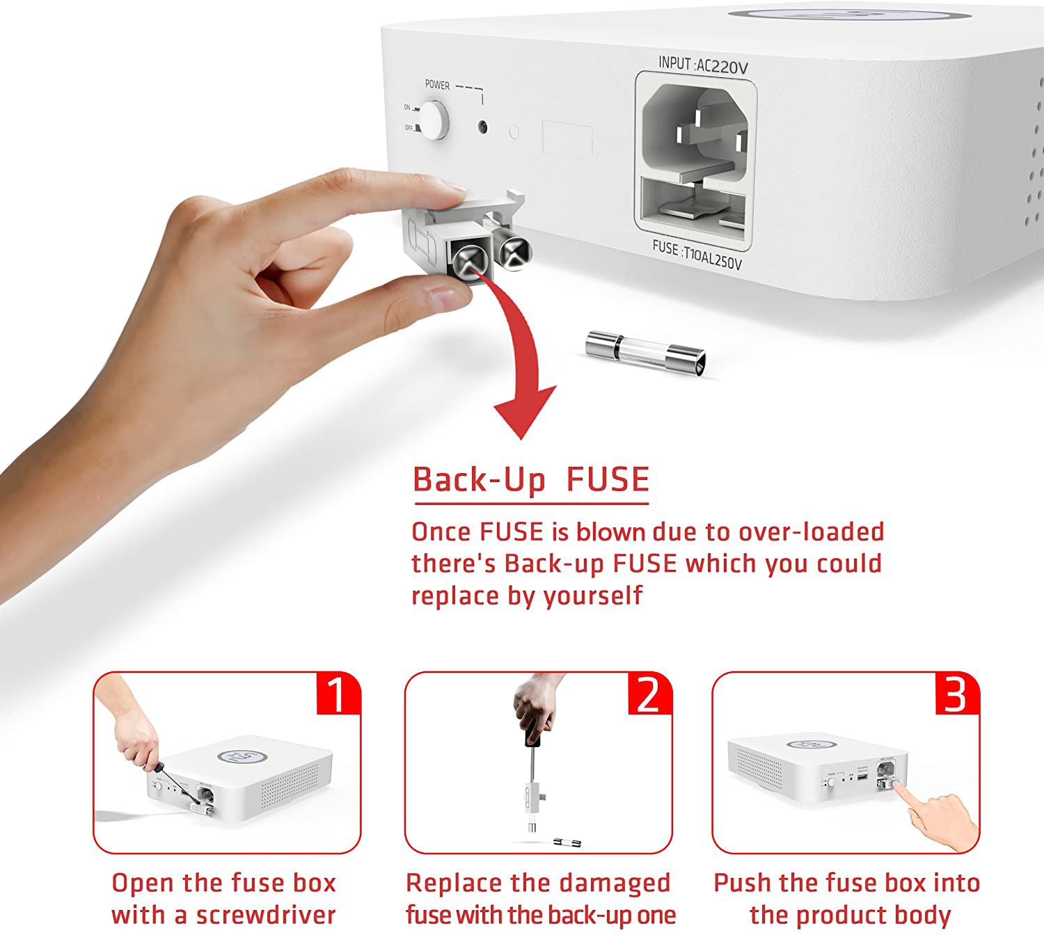 UMI Step Down Voltage Converter, 220V to 110V, 500W, Good Transformer for Overseas Travel