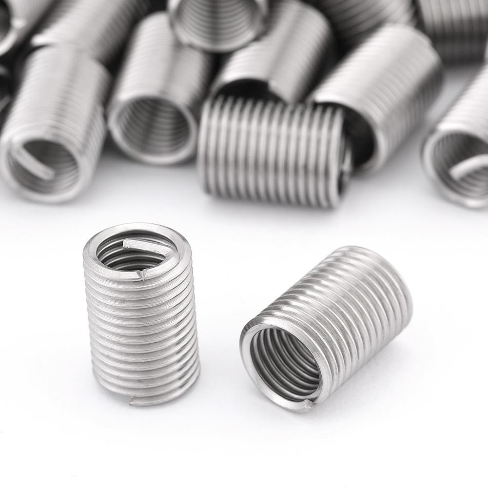 Thread Repair Kit, 100 Pcs 304 Stainless Steel Wire Screw Sleeve Thread Repair Kit M101.5 2.5D hex sockets Thread Repair Kit: Industrial & Scientific