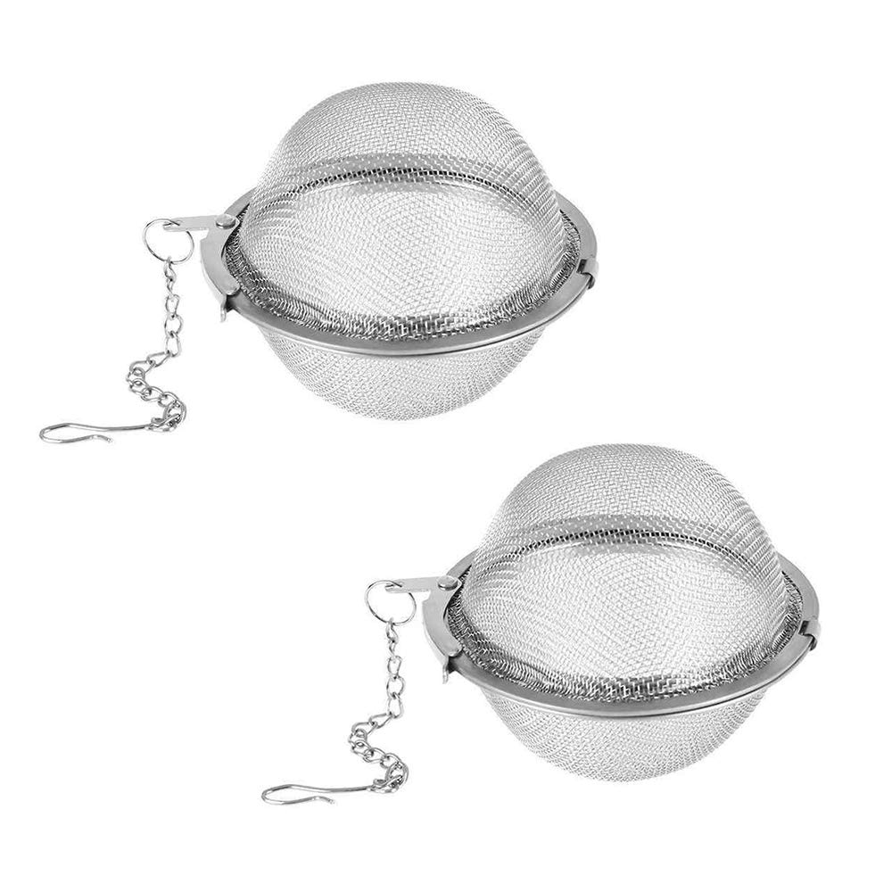 Photo 1 of Tea Steeper, 2Pcs Mesh Tea Infuser Premium Tea Filter Tea Interval Diffuser with Extended Chain Hook for Brew Loose Leaf Tea and Spices & Seasonings