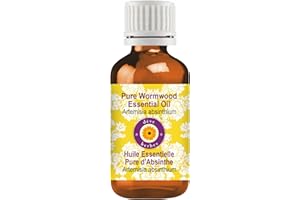 dève herbes Wormwood Essential Oil (Artemisia Absinthium) Pure | Non-Sticky | Non-Greasy | Lightweight | Men & Women | All Skin Types | Steam Distilled 15ml (0.5 oz)