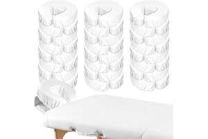 24 Pcs Face Cradle Covers for Massage Table Microfiber Soft Thicker Reusable Massage Table Head Rest Covers Bulk Oil Proof He