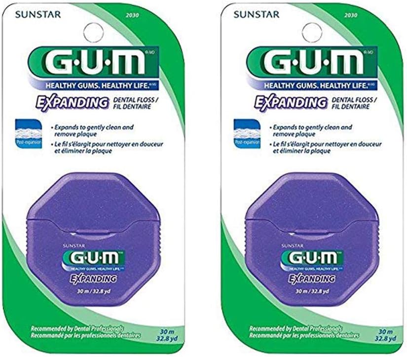 GUM Expanding Floss 30 m 2 pk Amazon.ca Health & Personal Care