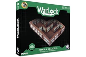 WizKids WarLock Tiles: Town & Village II - Full Height Plaster Walls Expansion
