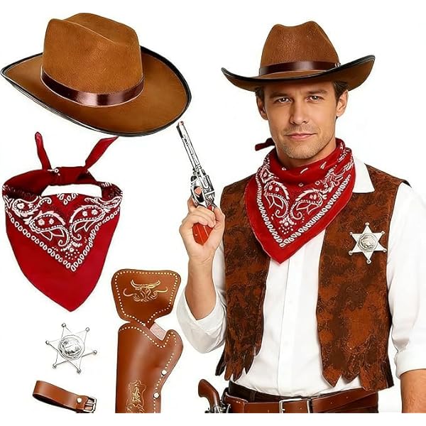 Gilet Enfant Cuir Daim Franges – Costume Cowboy/cowgirl – Vintage USA – Occasion