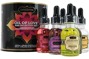 Kama Sutra Oil of Love Kissable Body Oils, Non-Staining & Water Based Lickable Body Topping for Sensual Foreplay and Playful 