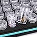 Hipiwe 60 Grids Diamond Painting Storage Case Clear Plastic Diamond Embroidery Box, DIY 5D Diamond Art Craft Accessory Organizer Jewelry Beads Sewing Pills Container Holder (Blue)