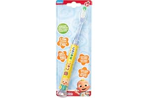 Cocomelon Flashing Toothbrush for Kids, 2 Minute Timer, Soft Bristles, Ages 3+