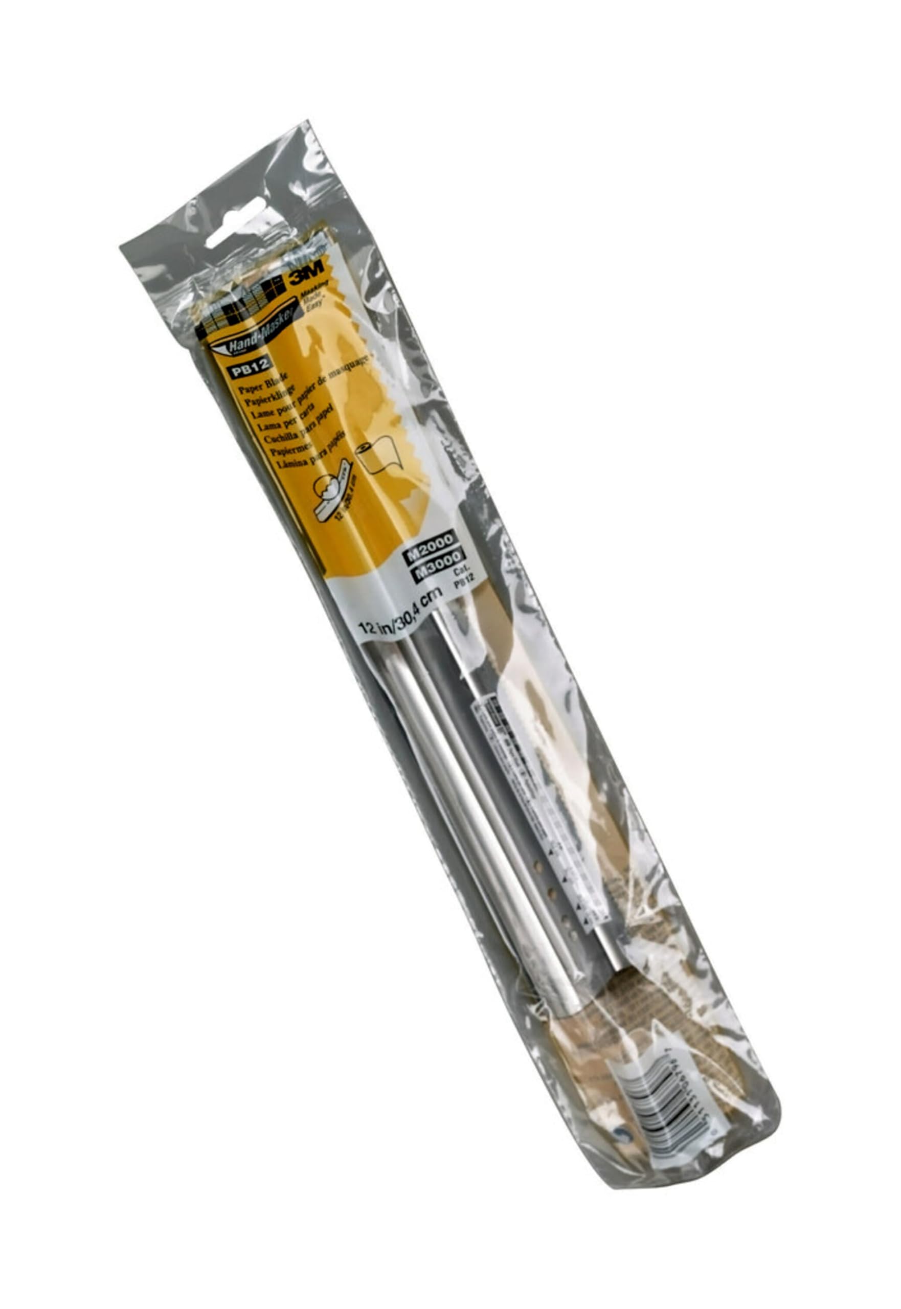 Photo 1 of 3M Hand-Masker Paper Blade PB12, 12-Inch Blade, Use With 3M Hand-Masker Dispenser M3000, Designed For Cutting Masking Paper, Durable Stainless-Steel Blade, Great For Pro Painters and DIYers (PB12)