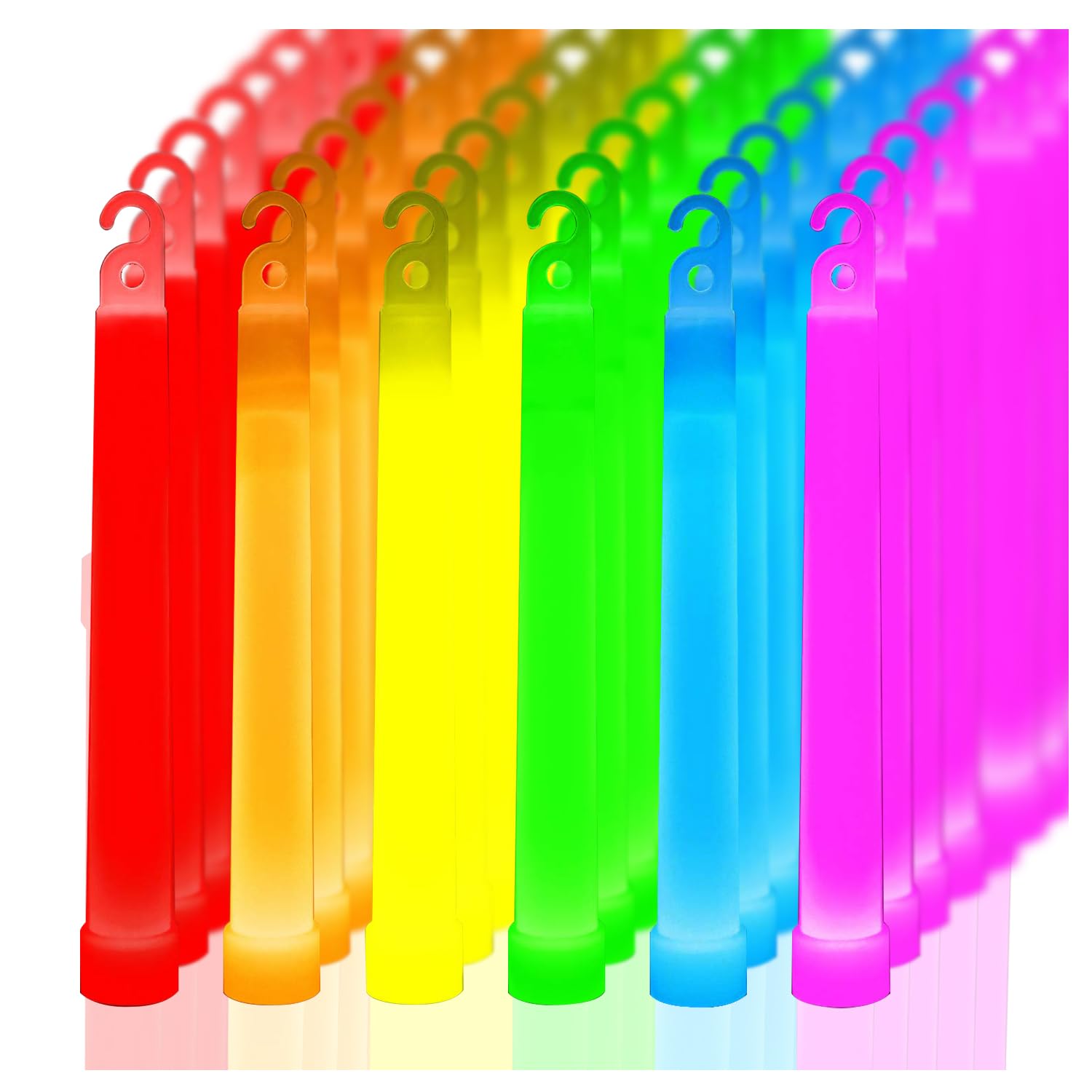 novelinks 100 pack 6 inch glow sticks bulk party pack for kids and adults