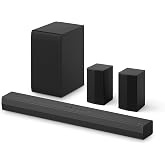 LG S40TR 4.1 ch. Home Theater Soundbar with Rear Surround Speakers and Wireless Subwoofer, Wow Interface, Dolby Audio, AI Sound Pro, Amazon Exclusive - Black