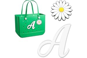 YIXIPAZH Letter Charms for Bogg Bag, Cute Decorative Charm Compatible with Bogg Bag Original All Models, Cute Alphabet Lettering Accessories Charm, 2Pcs Insert Decorative Letter for Handbag Beach Tote Bag