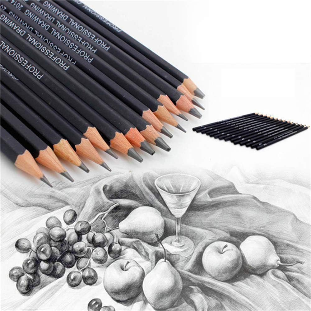 Sketching Pencil Set, 24 Pcs Graphite Drawing Pencil for Artists Adults Children Include 12B, 6H, Charcoal Pencils - Image 5