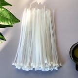 Oksdown 100 Pack White Cable Ties 200mm 4.8mm Nylon Self Locking view 3