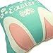 YOUR SMILE Easter Cotton Linen Square Decorative Throw Pillow Case Cushion Cover 18x18 Inch(44CM*44CM)