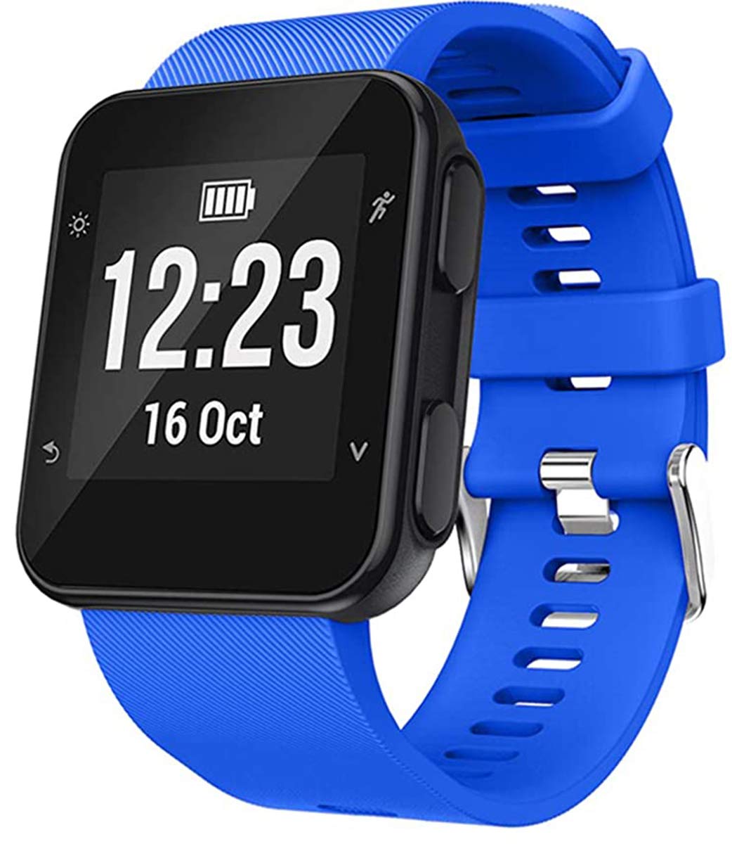 Shieranlee Band Compatible with Garmin Forerunner 35, Soft Silicone Watch Band Replacement Strap, for Garmin Forerunner 35 Smart Watch, Fit 5.11-9.05 Inch (130mm-230mm) Wrist