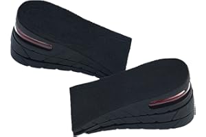 QUXIANG Height Increase Insoles 3-Layer Air up Shoe Lifts Elevator Shoes Insole -6 cm (2.4 inches) Heels Lift Inserts for Men and Women