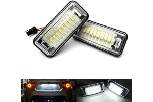 RZGMTSPT 2x LED License Plate Light Tag Lamp Assembly White Fit For Scion FR-S Toyota 86 Subaru BRZ Impreza WRX STi Legacy Crosstrek Forester Ascent