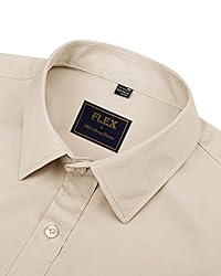 J.VER Men's Dress Shirts Solid Long Sleeve Stretch