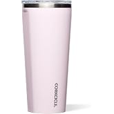 Corkcicle Insulated Tumbler with Sliding Lid, 24 oz, Powder Puff | Shatterproof Cover - Car-Friendly Base - BPA-Free Materials - No-Sweat Exterior - Easy-Grip Sides - Durable Construction