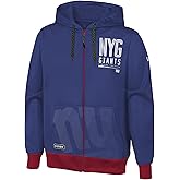 Outerstuff NFL Men's Drop Back Team Colors Full Zip Performance Fleece Hoodie