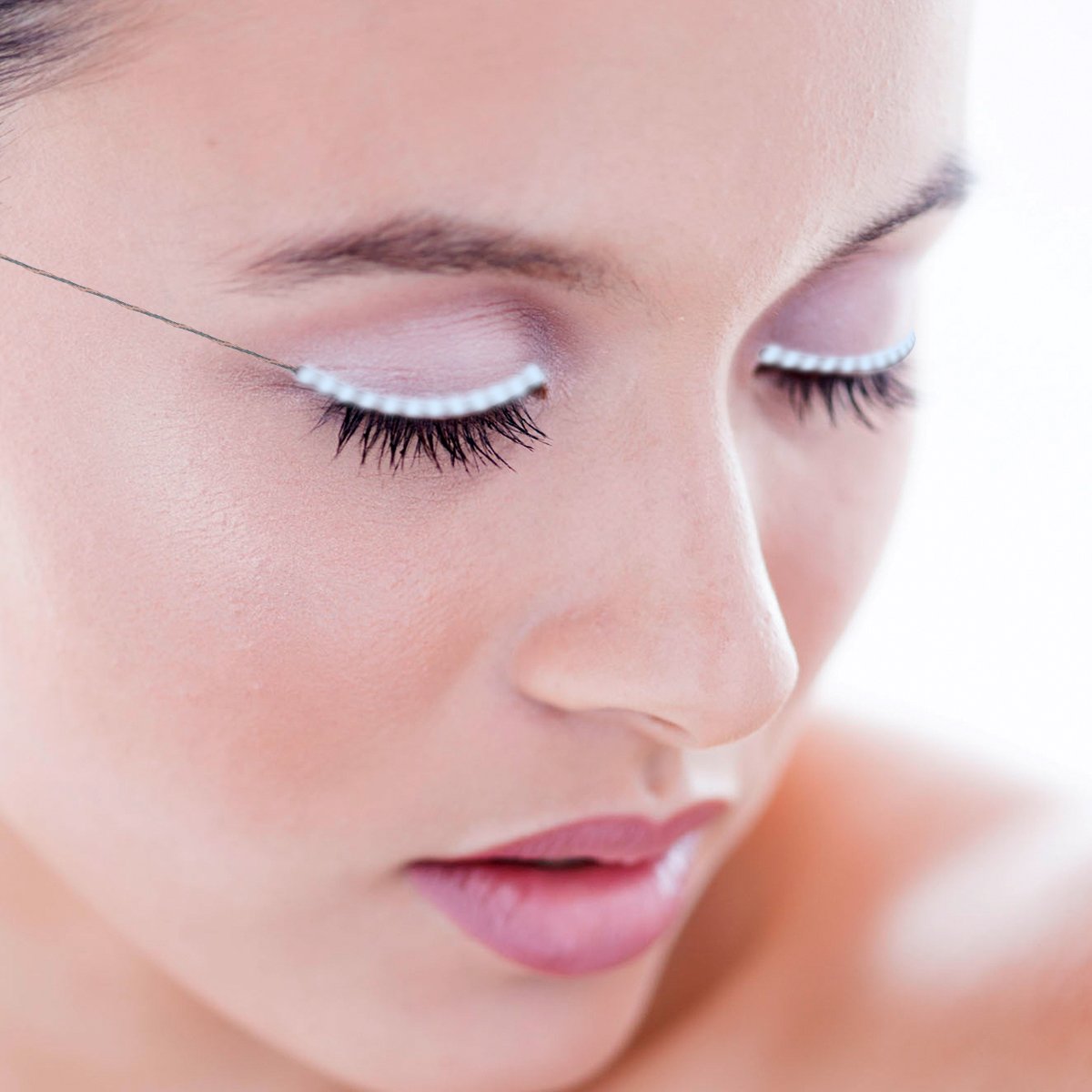 Homate LED Eyelashes, Waterproof LED Light F. Lashes Luminous Shining Charming Eyelid Tape with 7 Modes to Switch for Party Bar Night Club Concerts Birthday Gift Halloween