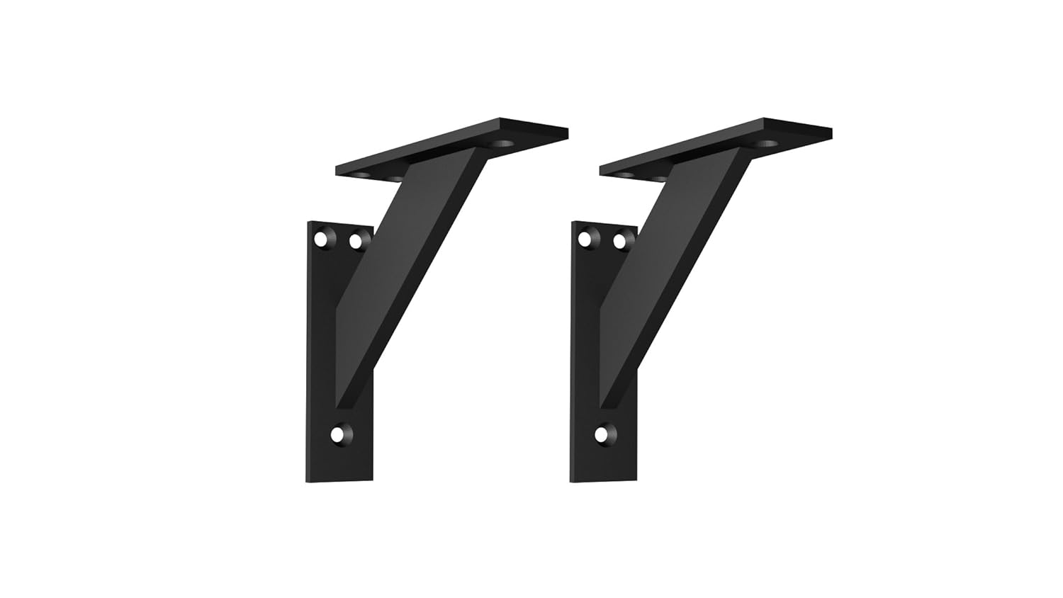 EMTDESIGN® Pair of MODERN! ALUMINUM! Shelf brackets support Decorative