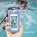[2 Packs] Bfull Waterproof Phone Case With Dual Waterproof Measures, Universal Cell Phone Dry Bag Pouch for Outdoor Activities for Devices up to 6.0’’ (Blue)