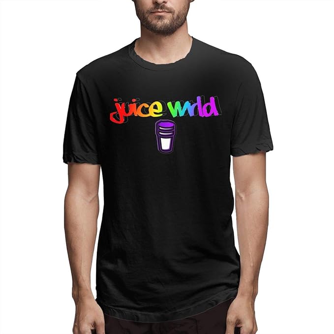 Juice Wrld Logo Cup Shirts Men's CustomMade T Shirt Black Amazon.ca