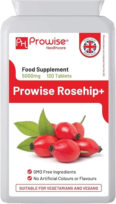 PH PROWISE Rosehip 5000 mg 120 Vegan Tablets 4 Months UK Made