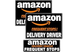 HOZODUSI Delivery Driver Magnet for Car,Truck, SUV, Vehicle Safety Sign for Delivery Vehicle,Reflective Delivery Vehicle Magnet for Car (3 PCS Black)