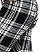 LMB Lush Moda Extra Soft Leggings with Designs- Variety of Prints Yoga Waist - 769YF Black White Plaid B5