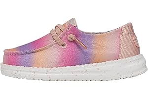 Hey Dude Toddler Wendy Sparkle | Toddler Loafers | Kids Slip on Shoes | Comfortable & Light-Weight