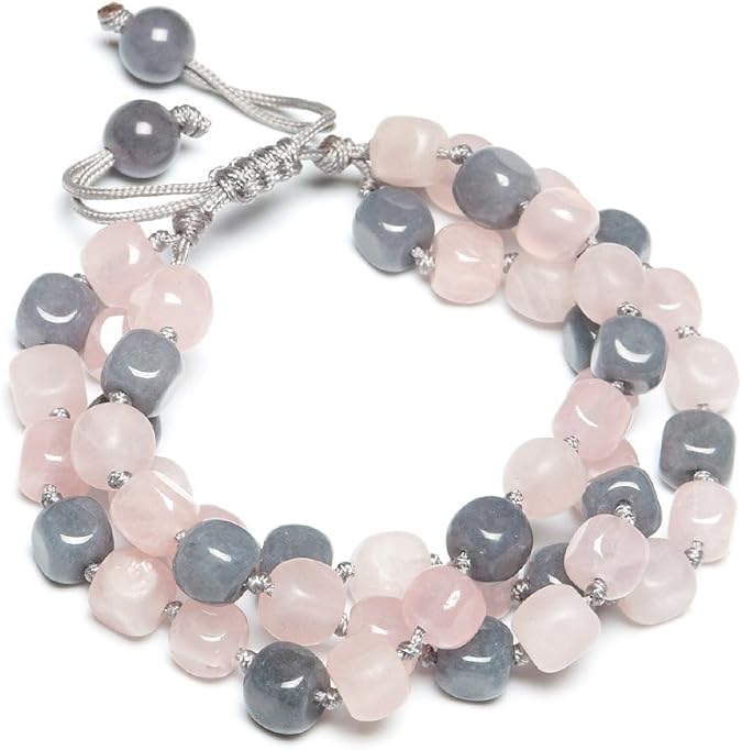 Lola Rose Jewellery Shadow & Rose Quartz Vivienne Gemstone Bead