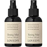 Loved01 Face & Body Toning Mist, John Legend Skincare, Hydrating & Cleansing Serum, Moisturizing Spray, Alcohol-Free, Formulated with Witch Hazel & Aloe Vera, 2-Pack (3.4 oz each)