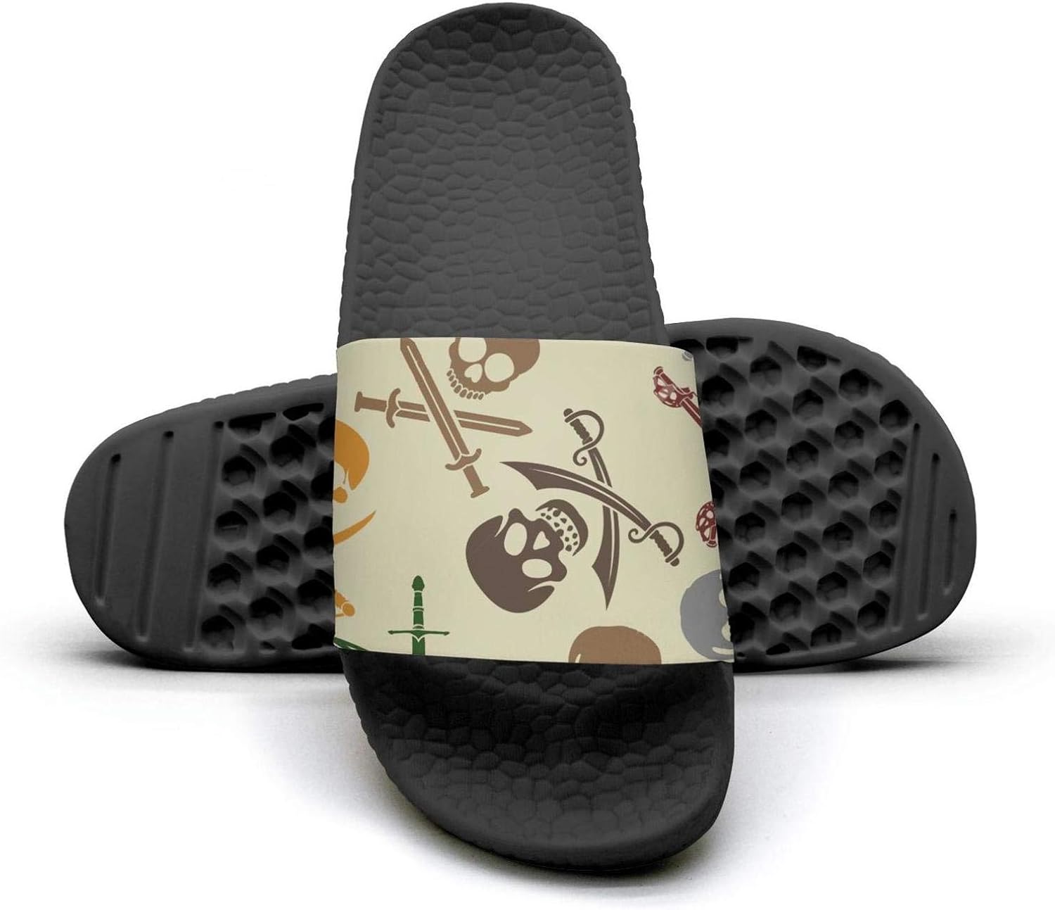 skull flip flops mens