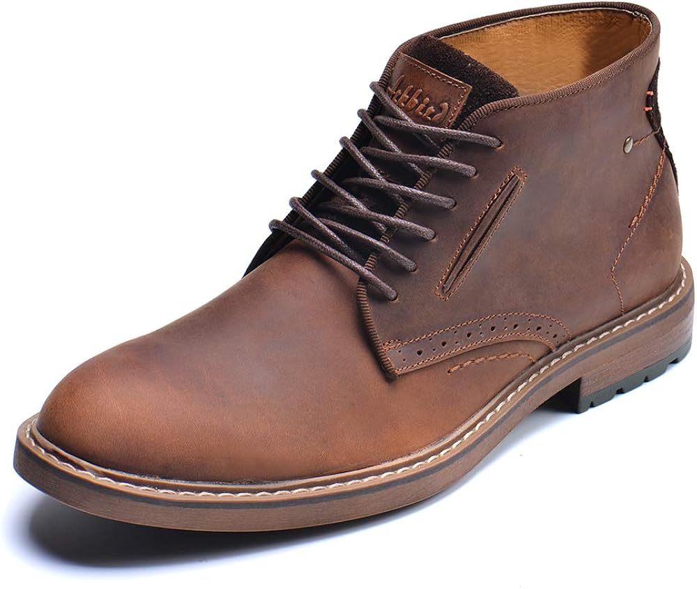 leather casual boots