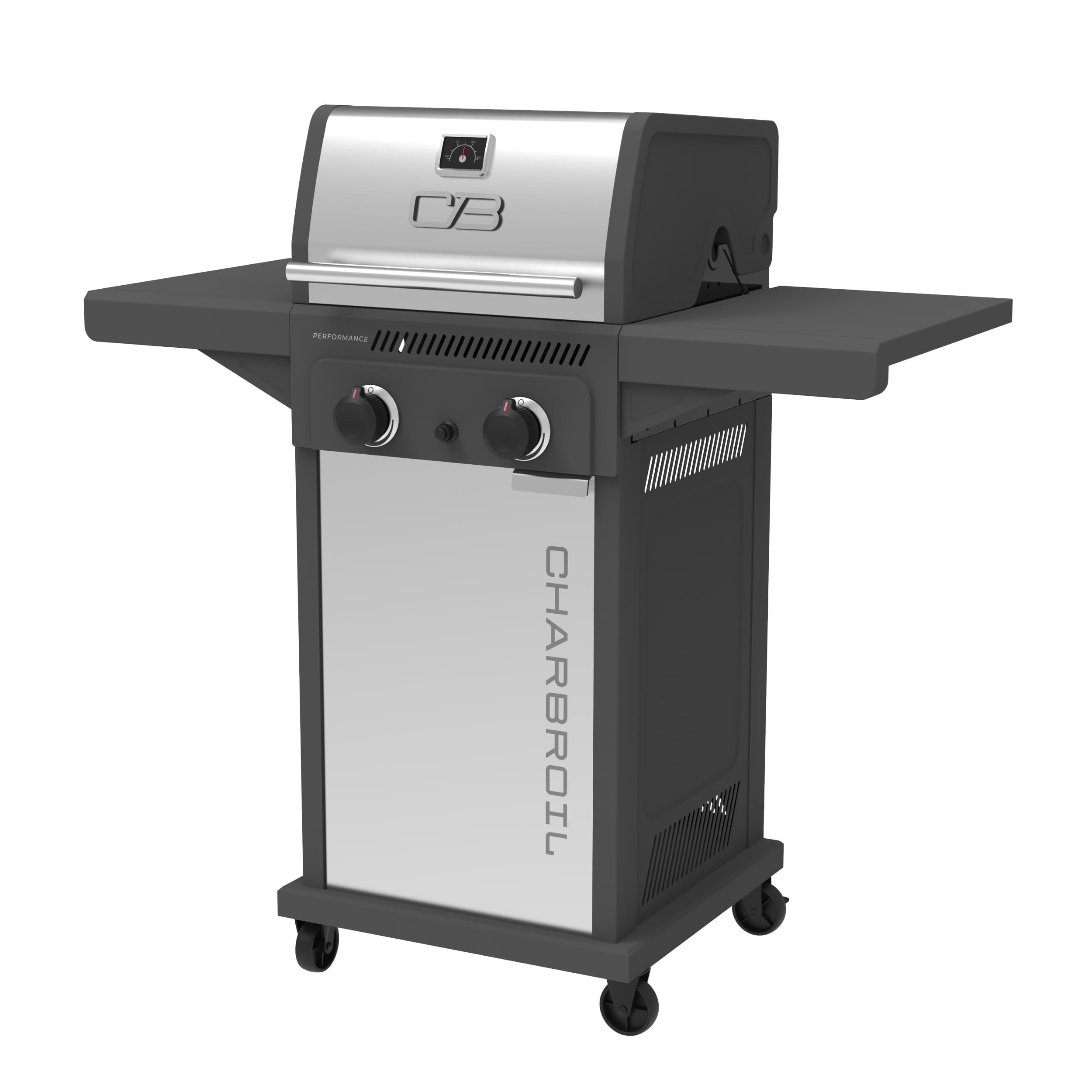 Charbroil Performance Series 2-Burner Gas Grill Cabinet, Stainless Steel - 463638125 Image